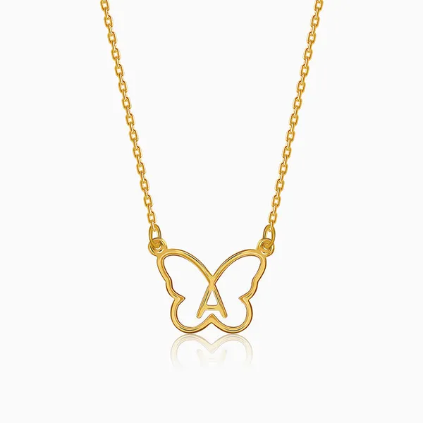 Golden_Personalised_Like_a_Butterfly_Necklace