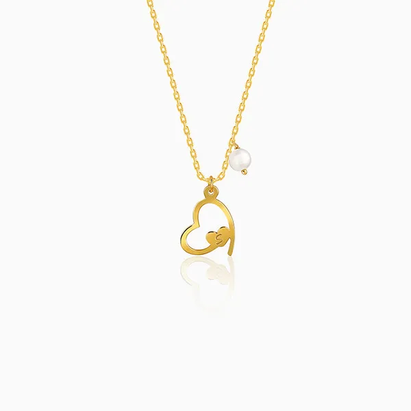 Golden_Personalised_Classic_Heart_Necklace