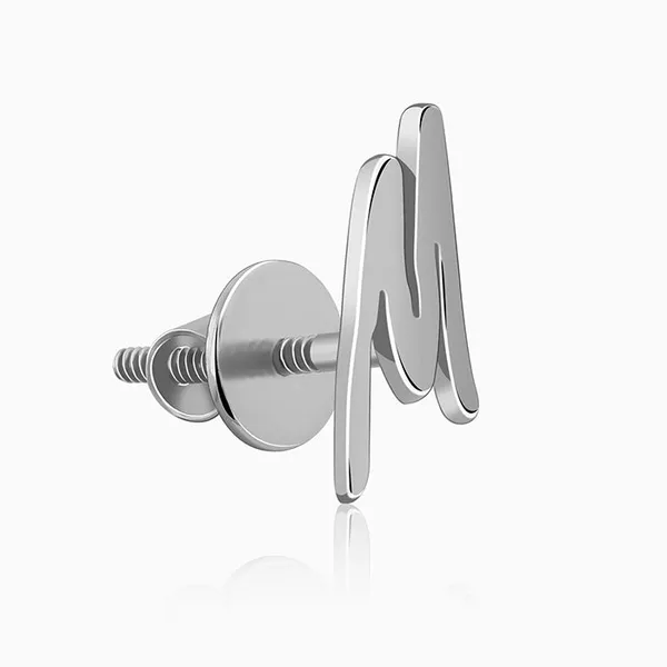 Silver_Personalised_Letter_Stud_Earrings