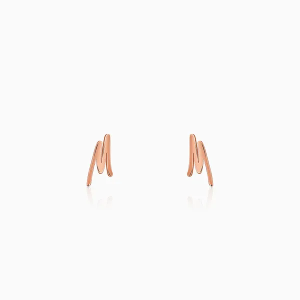 Rose_Gold_Personalised_Letter_Stud_Earrings