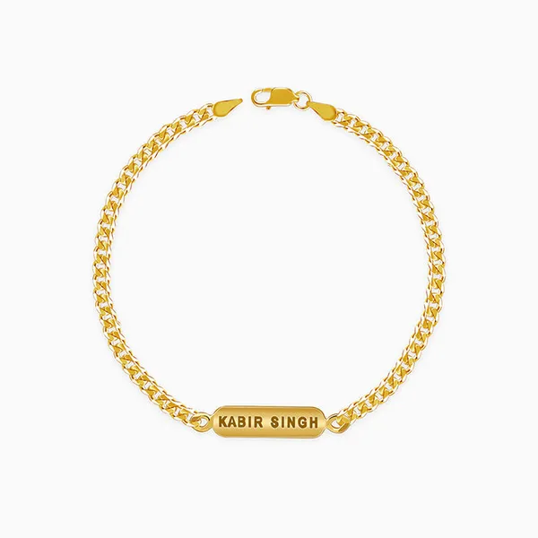 Golden_Personalised_Cuban_Bracelet_for_Him