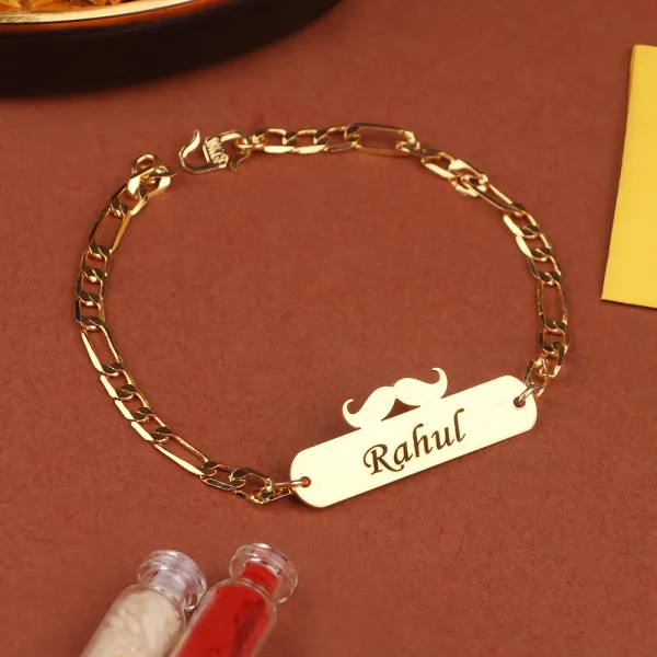 Personalized_Brass_Moustache_Name_Rakhi_Bracelet