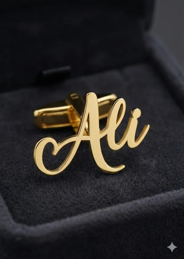 Personalized_Name_Brass_Cufflinks