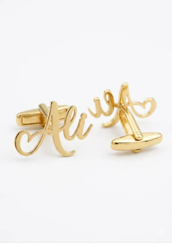 Personalized_Name_Brass_Cufflinks