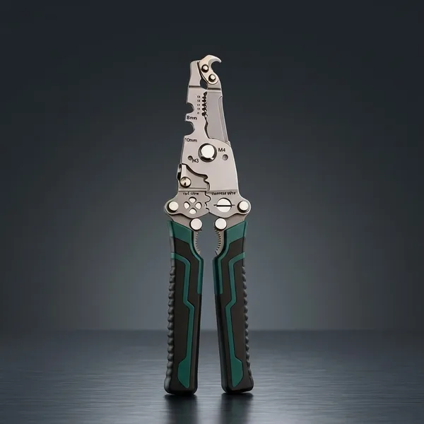 Silver_High-Carbon_Forged_Steel_And_Non-Slip_Tpr_Rubber_Wire_Stripper_And_Cutter_Tool_For_Electrical_Work,_Wire_Stripping,_Cutting_And_Crimping