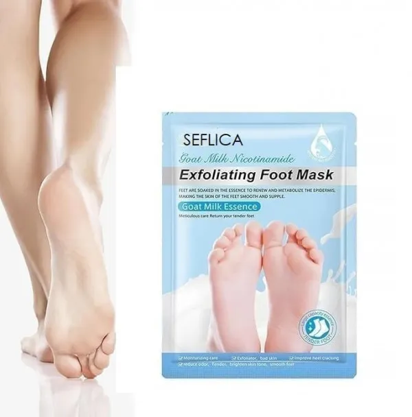 Multicolor_Double-Layer_Pe/Non-Woven_Bootie_Shell_And_Fluid_Active_Essence_Foot_Mask_/_Peel_For_Men_And_Women_Pack_Of_3