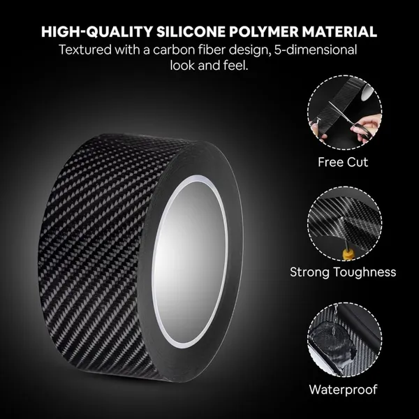 White_And_Black_Flexible_Textured_Silicone_Rubber_And_Waterproof_Acrylic_Adhesive_Door_Sill_Protector_Strip_For_Car_Door_Sills_Pack_Of_2