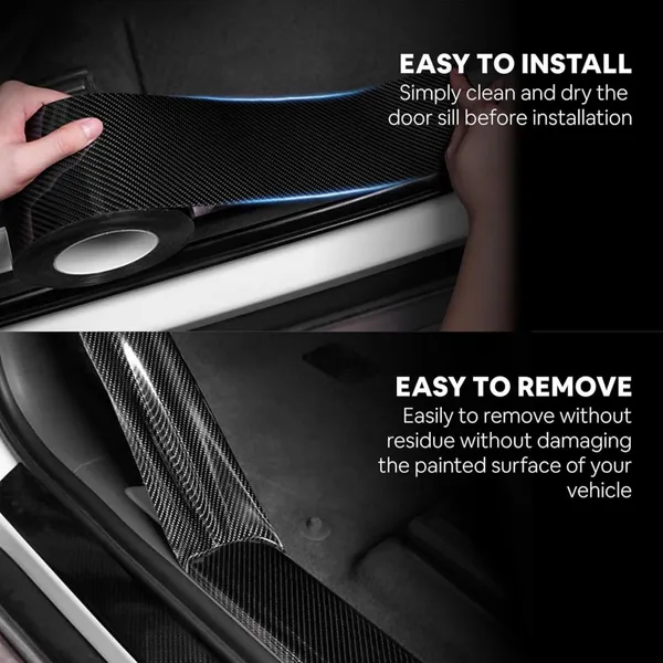 White_And_Black_Flexible_Textured_Silicone_Rubber_And_Waterproof_Acrylic_Adhesive_Door_Sill_Protector_Strip_For_Car_Door_Sills_Pack_Of_2