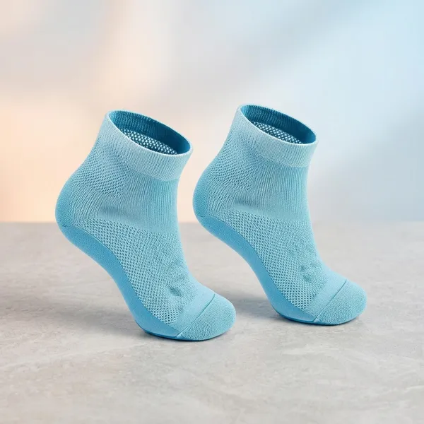 Multicolor_Elastic_Cotton-Spandex_Blend_And_Medical_Silicone_Gel_Inner_Pads_Heel_Pad_Socks_For_Foot_Care,_Heel_Moisturizing_Pack_Of_2