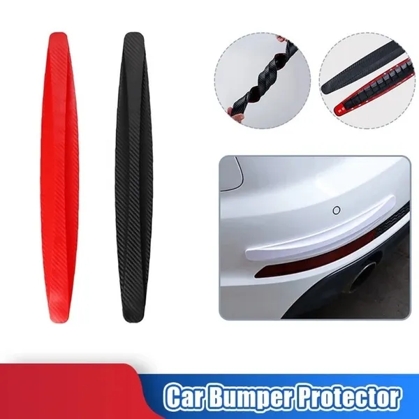 Black_Flexible_Carbon-Fiber_Textured_Polyurethane_Rubberized_Pvc_Bumper_Protector_Guard_Strips_For_Car_Owners,_Bumper_Protection_Pack_Of_2