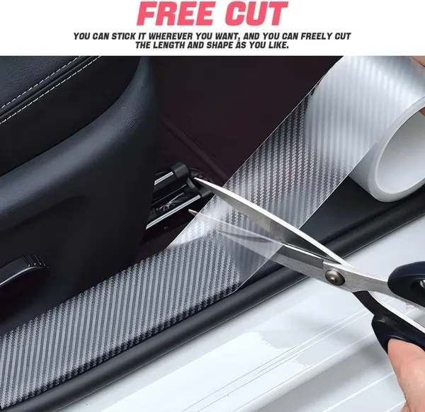 White_And_Black_Flexible_Textured_Silicone_Rubber_And_Waterproof_Acrylic_Adhesive_Door_Sill_Protector_Strip_For_Car_Door_Sills_Pack_Of_2