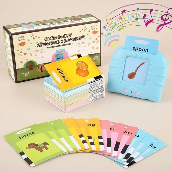 Multicolor_Tough_Abs_Plastic_Card_Reader_And_Laminated_Glossy_Cardboard_Cards_Educational_Toy_Set_For_Toddlers_And_Preschool-Aged_Children