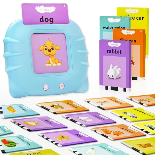 Multicolor_Tough_Abs_Plastic_Card_Reader_And_Laminated_Glossy_Cardboard_Cards_Educational_Toy_Set_For_Toddlers_And_Preschool-Aged_Children