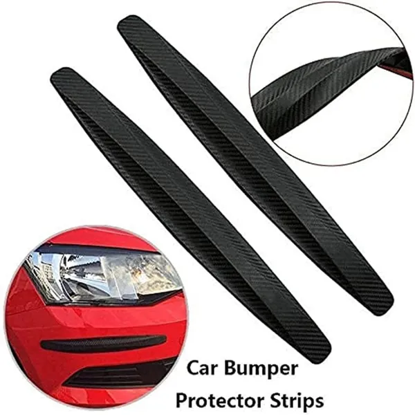 Black_Flexible_Carbon-Fiber_Textured_Polyurethane_Rubberized_Pvc_Bumper_Protector_Guard_Strips_For_Car_Owners,_Bumper_Protection_Pack_Of_2