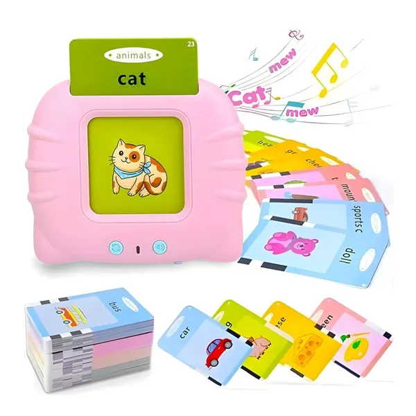 Multicolor_Tough_Abs_Plastic_Card_Reader_And_Laminated_Glossy_Cardboard_Cards_Educational_Toy_Set_For_Toddlers_And_Preschool-Aged_Children