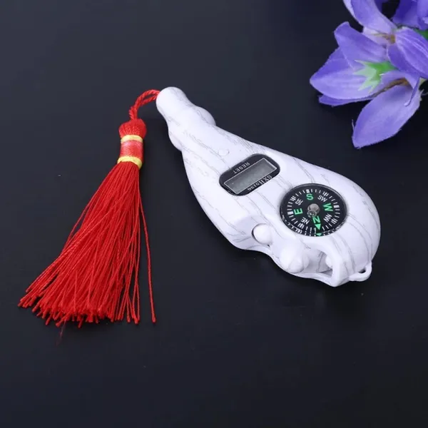 Flagged_Durable_Abs_Plastic_Frame_And_Polyester_Fiber_Tassel_Digital_Compass_Keychain_Multitool_For_Hiking,_Trekking,_Camping,_Outdoor_Adventures_Pack_Of_2