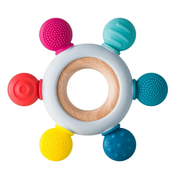 Multicolor_Natural_Sustainable_Beech_Wood_And_Food-Grade_Silicone_Sensory_Teething_Ring_For_Baby_Teether_Pack_Of_2