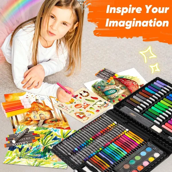 Multicolor_Natural_Wax_(Crayons),_Wood_(Pencils),_Water-Based_Inks_And_Abs_Case_Art_And_Craft_Kit_For_Kids