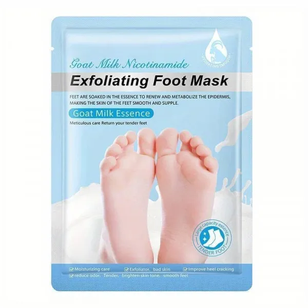 Multicolor_Double-Layer_Pe/Non-Woven_Bootie_Shell_And_Fluid_Active_Essence_Foot_Mask_/_Peel_For_Men_And_Women_Pack_Of_3