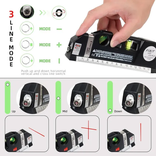 Black_Impact-Resistant_Abs_Structural_Shell_And_Aluminum_Alloy_Base_Guide_Multipurpose_Laser_Level_With_Tape_Measure_And_Spirit_Level_For_Homeowners,_Diy_Enthusiasts,_Contractors,_And_Professionals