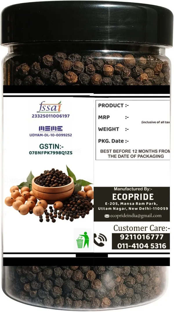 Ecopride_Bold_Black_Pepper_Whole_Peppercorns_Seasoning_Spice_100G_-_Pack_Of_2