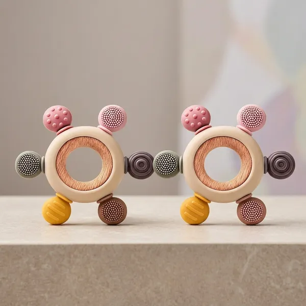 Multicolor_Natural_Sustainable_Beech_Wood_And_Food-Grade_Silicone_Sensory_Teething_Ring_For_Baby_Teether_Pack_Of_2