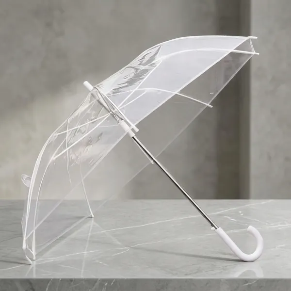 Transparent_Waterproof_Poe_Pvc_Canopy,_Fiberglass_Ribs_And_Plastic_J-Handle_Transparent_Umbrella_For_All_Age_Groups