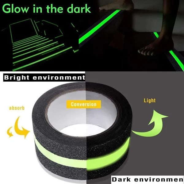 Black_Waterproof_Pet_Film_And_Photoluminescent_Luminous_Material_Safety_Tape_For_All_Age_Groups