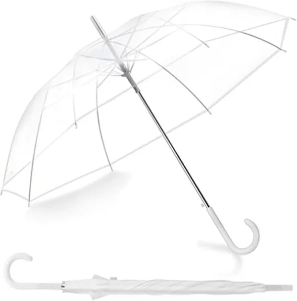 Transparent_Waterproof_Poe_Pvc_Canopy,_Fiberglass_Ribs_And_Plastic_J-Handle_Transparent_Umbrella_For_All_Age_Groups