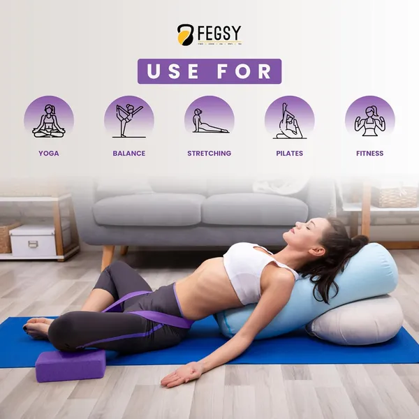 Yoga_High_Density_Foam_Block_Brick_Set_Of_2_With_Yoga_Strap_For_Improve_Strength_Aid_Balance_And_Flexibility,_Multicolor