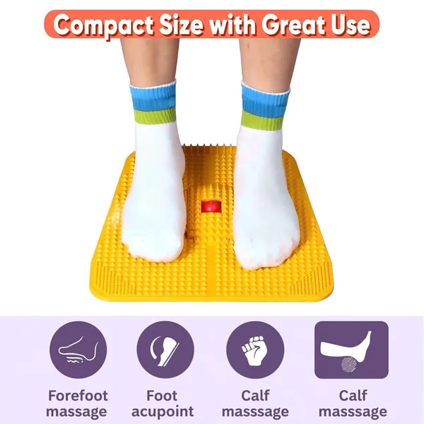 Acupressure_Mat_For_Foot_Magnetic_Pyramidal_Foot_Power_Mat,_Acupuncture_Stress_Reliever_Plate_Therapy_For_Pain_Relief_,Blood_Circulation_Health_Care_Heel_Knee_Leg_Sciatica_Massager_Yellow_Pack_Of_2
