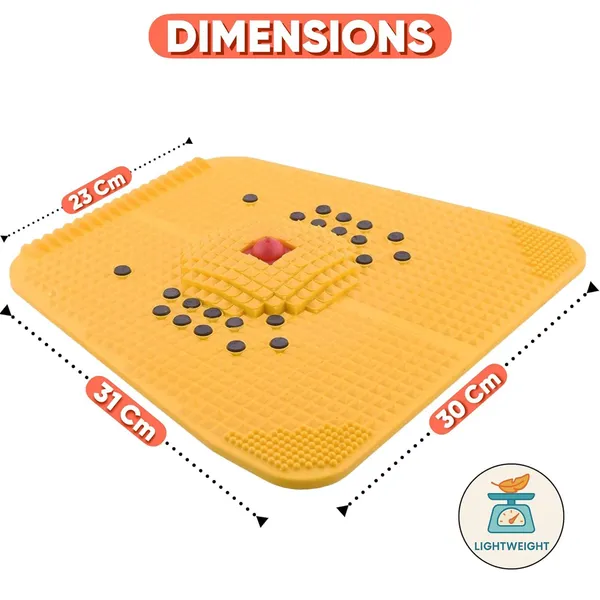 Acupressure_Mat_For_Foot_Magnetic_Pyramidal_Foot_Power_Mat,_Acupuncture_Stress_Reliever_Plate_Therapy_For_Pain_Relief_,Blood_Circulation_Health_Care_Heel_Knee_Leg_Sciatica_Massager_Yellow_Pack_Of_2
