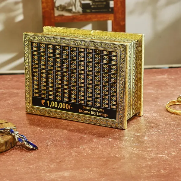 Golden_Metallic_Savings_Bank_Box_with_Rupee_Denominations