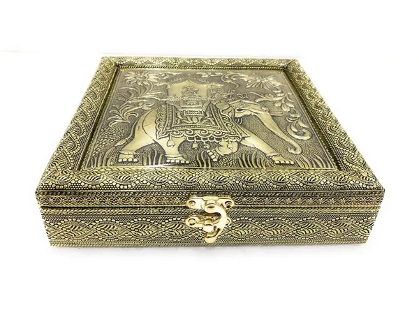 Decorative_Empty_Dry_Fruit_Box_Wooden_Dry_Fruit_Box_Sweets_Box_Oxidized_Dry_Fruit_Box_Gift_Box_Mukhwash_Box_Sopari_Box_4_Section_Box_Golden_Elephant