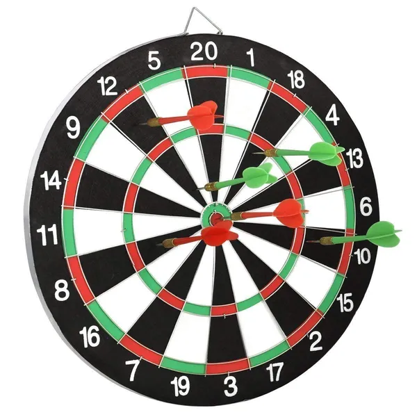 Double_Faced_12_Inch_Portable_Dart_Board_With_4_Darts_Set_For_Kids_Children_Indoor_Sports_Games_Board_Game_Multicolor