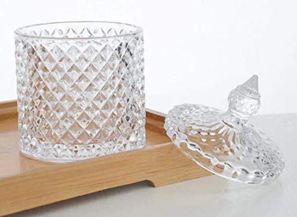Crystal_Glass_Candy_Jar_With_Lid_Decorative_Jar_Small_Jewellery_Box_Pickle_Spice_Food_Storage_Containers_Cotton_Swab_Cookie_Jars_Decor_For_Bathroom_Pantry_Kitchen_Pack_Of_2