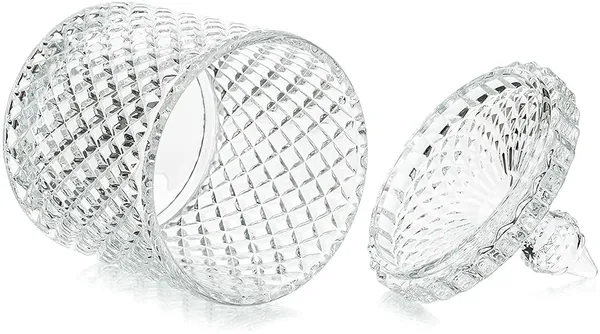 Crystal_Glass_Candy_Jar_With_Lid_Decorative_Jar_Small_Jewellery_Box_Pickle_Spice_Food_Storage_Containers_Cotton_Swab_Cookie_Jars_Decor_For_Bathroom_Pantry_Kitchen_Pack_Of_2