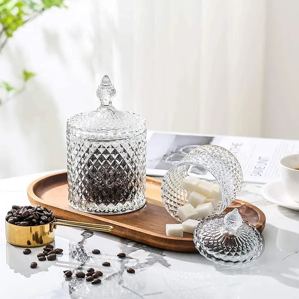 Crystal_Glass_Candy_Jar_With_Lid_Decorative_Jar_Small_Jewellery_Box_Pickle_Spice_Food_Storage_Containers_Cotton_Swab_Cookie_Jars_Decor_For_Bathroom_Pantry_Kitchen_Pack_Of_2