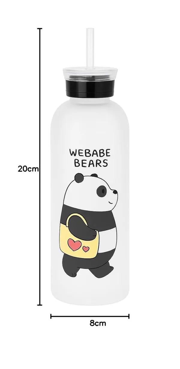 Plastic_Cute_Bear_Straw_Portable_Sports_Water_Bottle_Girls_Gift_Drinking_Frosted_3_Kitchen_Dining_Bar_Drink_Containers_Thermoses_Drink_Containers_Thermoses_1000_Ml_1_White