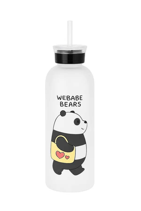 Plastic_Cute_Bear_Straw_Portable_Sports_Water_Bottle_Girls_Gift_Drinking_Frosted_3_Kitchen_Dining_Bar_Drink_Containers_Thermoses_Drink_Containers_Thermoses_1000_Ml_1_White