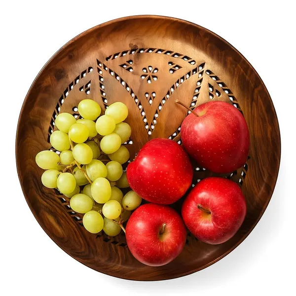Wooden_Roti_Tray_With_Carved_Design_Round_Wood_Chapati_Basket_Plate_Multipurpose_Bread_Serving_Platter_For_Kitchen_Dining_(Pack_Of_1)_12inch