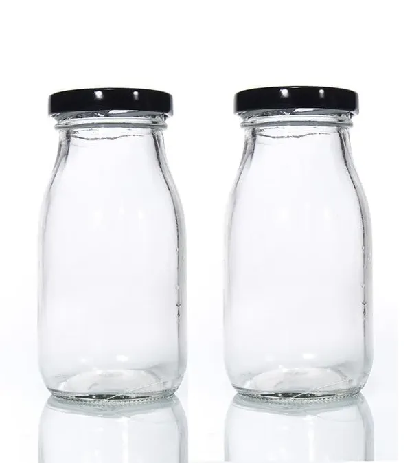 Premium_Glass_Milk_And_Juice_Bottles_With_Airtight_Lids_200_Ml_Set_Of_1_Eco_Friendly_Reusable_Beverage_Containers_For_Fresh_Milk_Smoothies_Flavored_Milk_Lassi_Buttermilk_Juice_Pack_Of_2