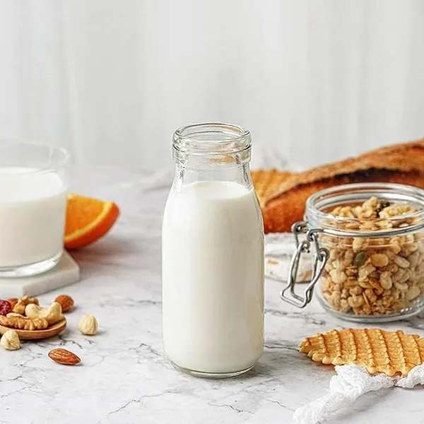 Premium_Glass_Milk_And_Juice_Bottles_With_Airtight_Lids_200_Ml_Set_Of_1_Eco_Friendly_Reusable_Beverage_Containers_For_Fresh_Milk_Smoothies_Flavored_Milk_Lassi_Buttermilk_Juice_Pack_Of_2