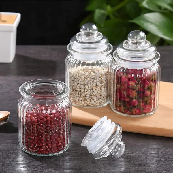 Pop_Jar_Round_350ml_3_Pcs_Set_Glass_Storage_Jar_With_Lid_Airtight_Kitchen_Container_Set_For_Snacks_Cookies_Dry_Fruits_Spices_Transparent_Glass_Jar_Set_Pack_Of_3