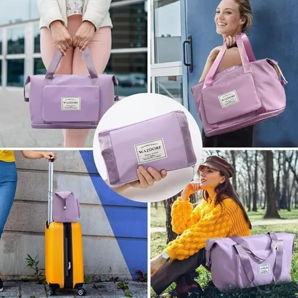 Foldable_Duffel_Bag_For_Travel_Large_Capacity_Tote_With_Trolley_Sleeve_Purple
