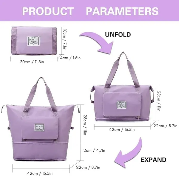 Foldable_Duffel_Bag_For_Travel_Large_Capacity_Tote_With_Trolley_Sleeve_Purple