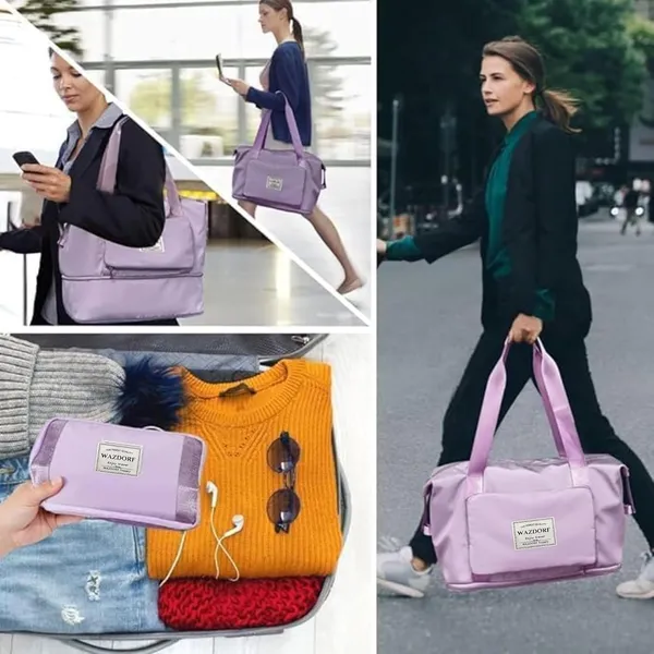 Foldable_Duffel_Bag_For_Travel_Large_Capacity_Tote_With_Trolley_Sleeve_Purple
