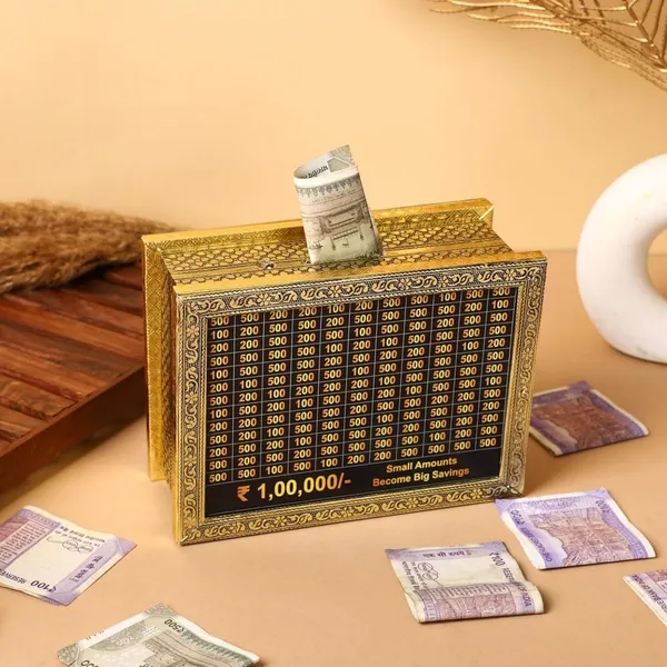 Akshar_Ent_Gold_Wooden_Money_Saving_Box_Savings_Challenge_1_00_000_Goal_Piggy_Bank