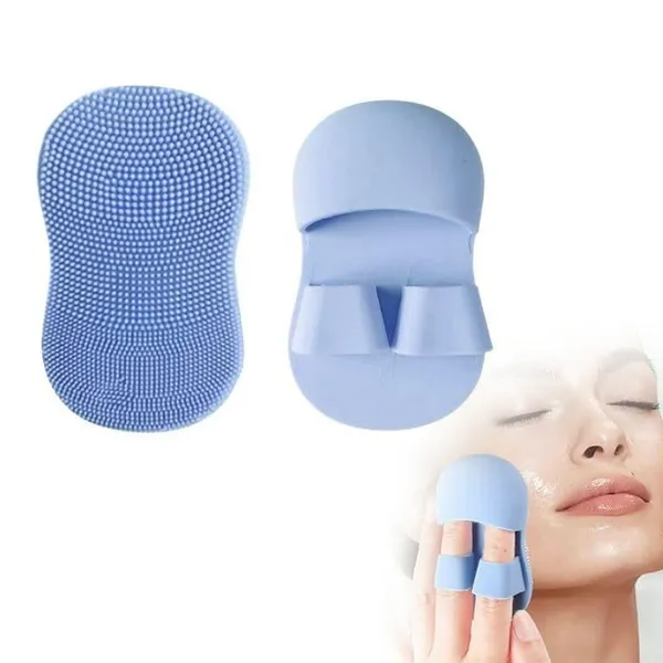 Silicone_Face_Cleansing_Brush_Pad_With_Finger_Grip_Blue_Soft_Facial_Cleansing_Scrubber_For_Deep_Cleaning_Exfoliating_Makeup_Removal_Skin_Care_Reusable_Face_Wash_Brush_For_Men_Women