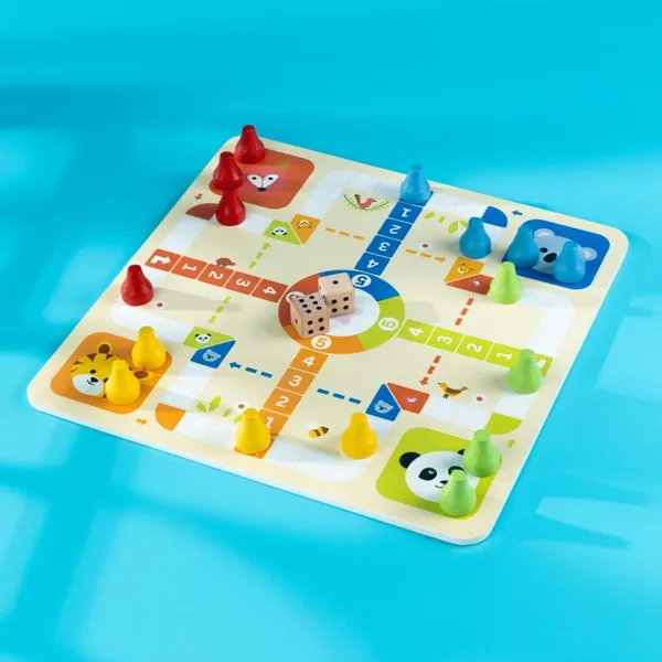 2_In_1_Wooden_Ludo_Snakes_And_Ladders_Board_Game_Family_Indoor_Game_For_Kids_Adults_Educational_Strategy_Game_Travel_Friendly_Classic_Board_Game_For_Boys_Girls